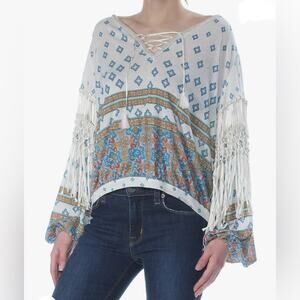 Free People Women's Macra-Maze Me Top size Medium